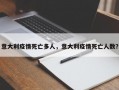 意大利疫情死亡多人，意大利疫情死亡人数？