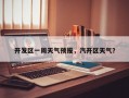开发区一周天气预报，汽开区天气？