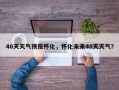 40天天气预报怀化，怀化未来40天天气？