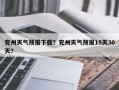 兖州天气预报下载？兖州天气预报15天30天？