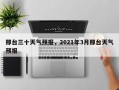 邢台三十天气预报，2021年3月邢台天气预报