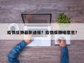 疫情反弹最新通报？疫情反弹啥意思？