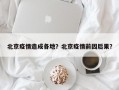北京疫情造成各地？北京疫情前因后果？