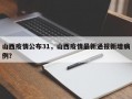 山西疫情公布31，山西疫情最新通报新增病例？